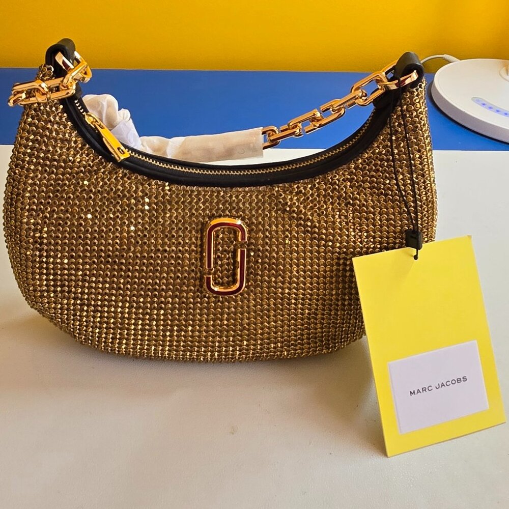 Marc Jacobs The Rhinestone J Marc Small Curve Bag